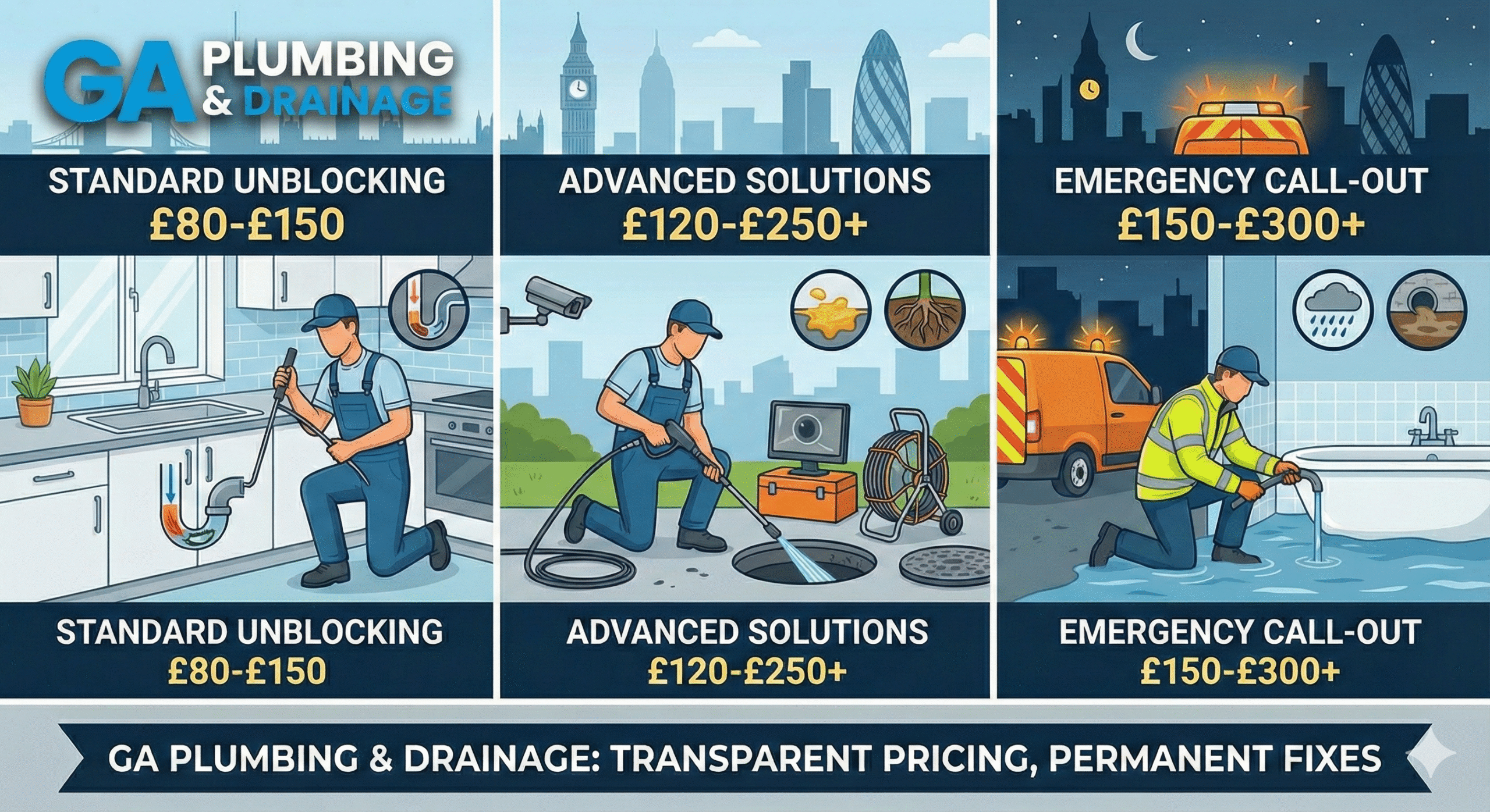 Drain Unblocking Cost